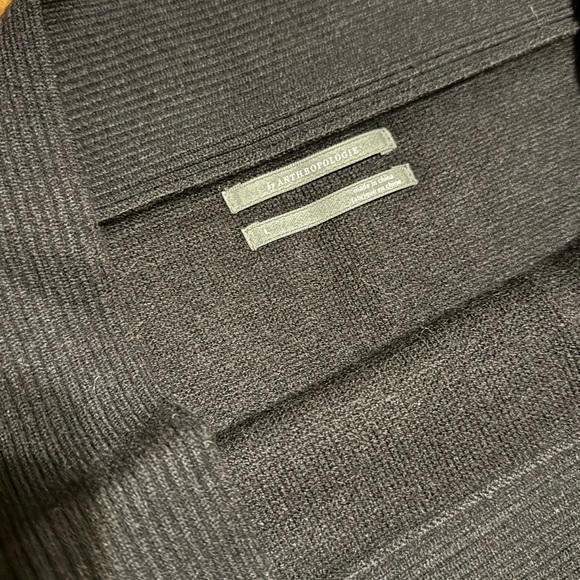 Anthropologie Elise Ribbed Tunic - boatneck black knit sweater - L - NWT - Picture 9 of 10